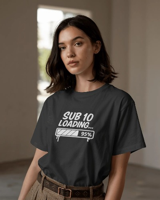 "SUB 10 LOADING..." Unisex Regular Fit T-Shirt | Black
